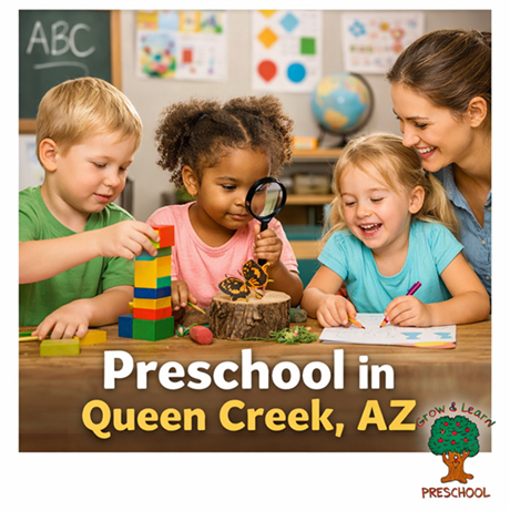 Interactive learning at Grow & Learn Preschool