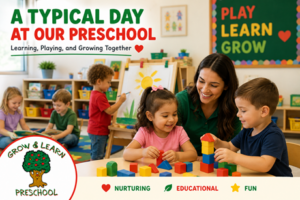Typical day at Grow and Learn Preschool