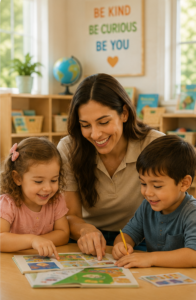 Preschool classroom at Grow and Learn Preschool