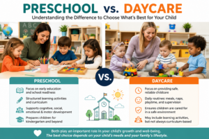 Preschool vs daycare