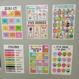 Grow and Learn Preschool Toddlers T2 - learning posters