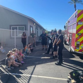 Firefighters' day at our preschool and daycare