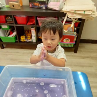 Grow and Learn Preschool - Mason - Learning How to Wash Hands!