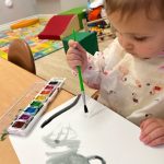 Grow and Learn Preschool - Ophelia - Painting activity