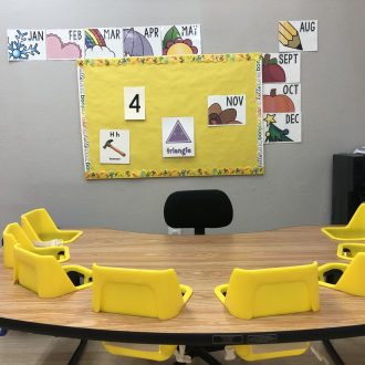 Toddler activity table at our preschool and daycare
