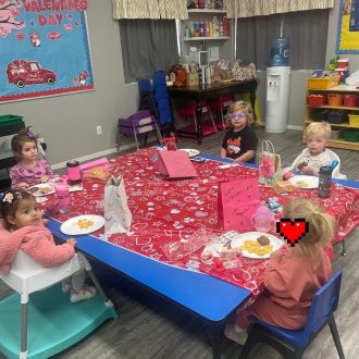 Valentines' Day Party at our preschool and daycare